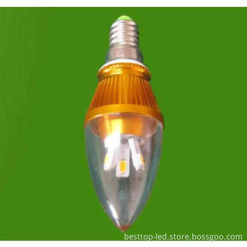 Energy saving LED 3W Candle Lamp,used for indoor lighting